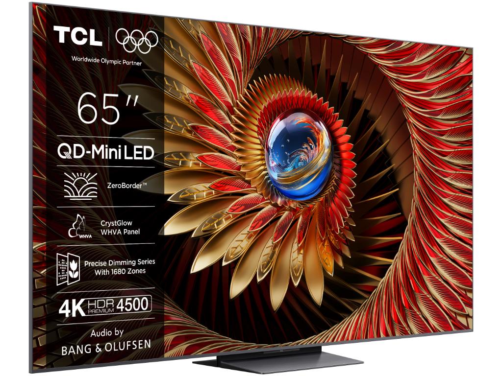TCL 65C8K QD-mini LED TV 65", Google TV OS, refresh rate 144Hz, Bang&Olufsen audio, ZeroBorder