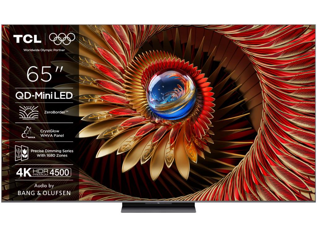 TCL 65C8K QD-mini LED TV 65", Google TV OS, refresh rate 144Hz, Bang&Olufsen audio, ZeroBorder