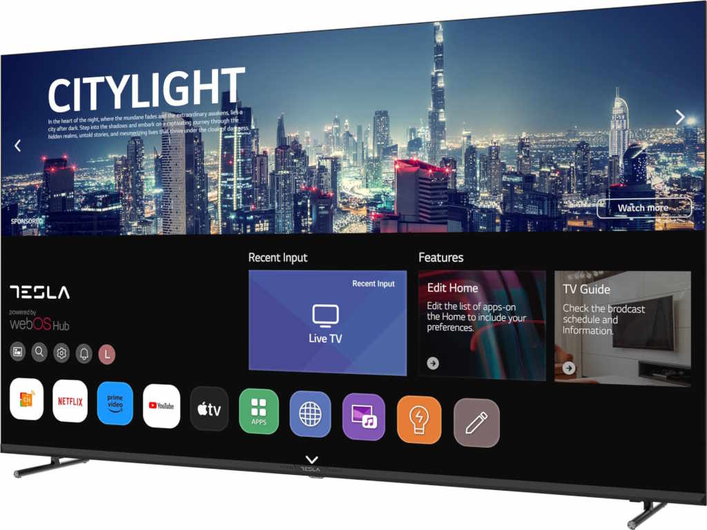 Tesla 65E645BUW LED TV 65" ultra HD, WebOS smart, Magic remote, ThinQ AI, DVB-T2 - C - S2