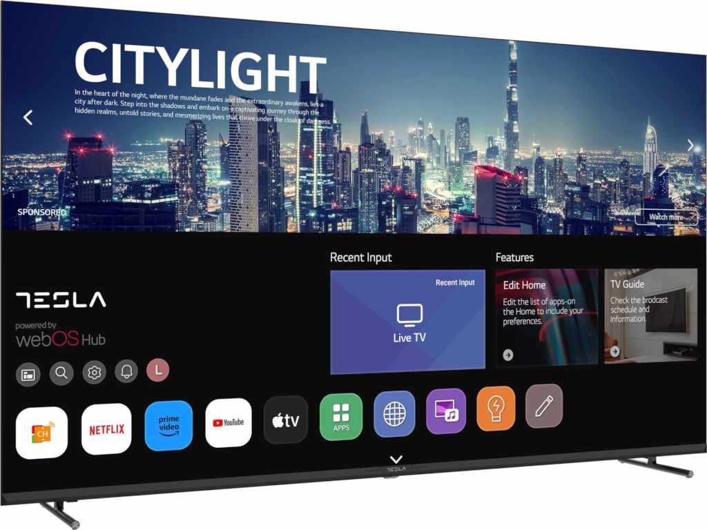 Tesla 65E645BUW LED TV 65" ultra HD, WebOS smart, Magic remote, ThinQ AI, DVB-T2 - C - S2