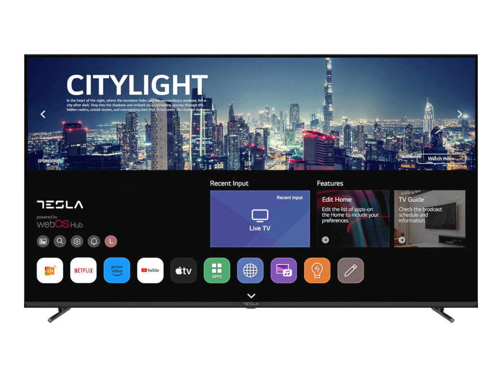 Tesla 65E645BUW LED TV 65" ultra HD, WebOS smart, Magic remote, ThinQ AI, DVB-T2 - C - S2