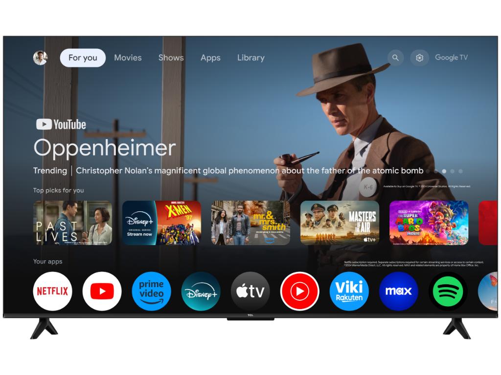 TCL 65T69C QLED TV 65" ultra HD, Google TV smart