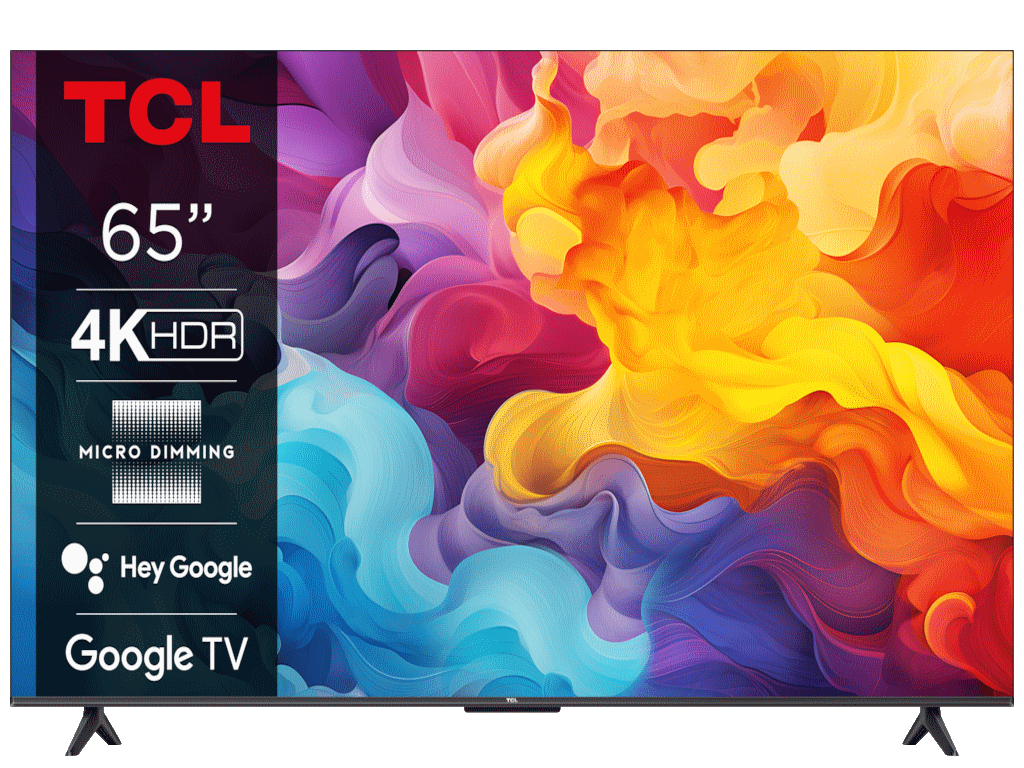 TCL 65V6B LED TV 65" ultra HD, Google TV smart, 4K HDR, Micro dimming, Dolby audio, bez okvira