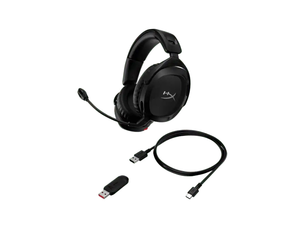 HyperX Cloud Stinger 2 Wireless Gaming Headset - 20hr - Noise-Cancelling Mic - Black - DTS Headphone:X