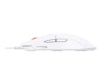 HyperX Pulsefire Haste 2 Wired Gaming Mouse - 650 IPS - Up to 26000 DPI - RGB - White - Low-friction skates