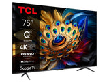 TCL 75C655 QLED TV 75" ultra HD, Google TV smart, AiPQ Pro Processor, T-screen Pro