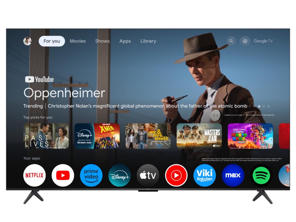 TCL 75C6KS mini LED TV 75" ultra HD, Google TV smart,  312 Local Dimming Zones , ultra slim dizajn