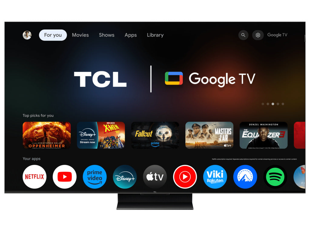 TCL 75C765 Mini LED TV 75" ultra HD, Google TV smart, 144Hz Motion Clarity PRO, Game master