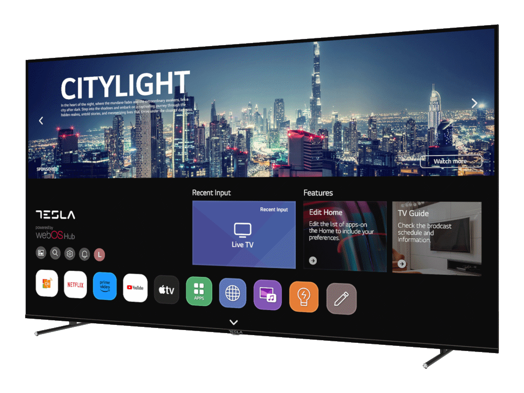 Tesla 85E645BUW LED TV 85" ultra HD, WebOS smart, Magic remote, ThinQ AI, DVB-T2 - C - S2