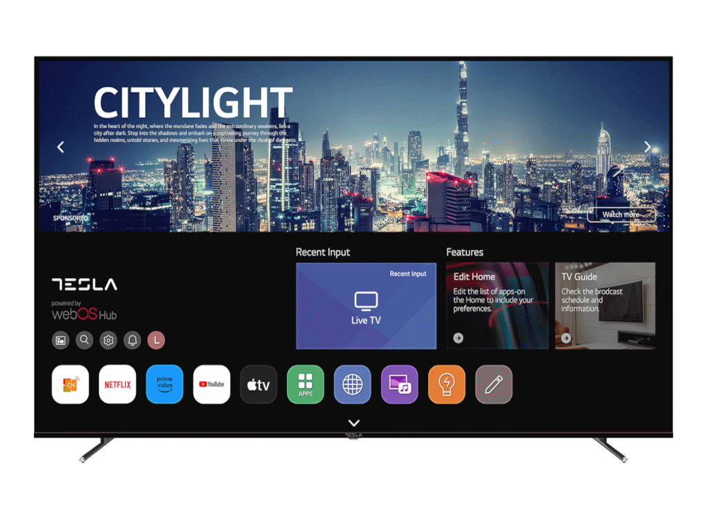 Tesla 85E645BUW LED TV 85" ultra HD, WebOS smart, Magic remote, ThinQ AI, DVB-T2 - C - S2