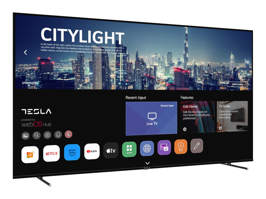 Tesla 85E645BUW LED TV 85" ultra HD, WebOS smart, Magic remote, ThinQ AI, DVB-T2 - C - S2