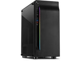 INTER-TECH Case ATX A-3411 Creek, RGB LED strip, 3.5" - 3*2.5", USB 3.0 - 2*USB 2.0, Tempered glass