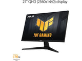 ASUS TUF Gaming Monitor VG27AQA1A, 27" WQHD 2560x1440, 170Hz, 1ms, 3000:1, DP - HDMI*2, Zvučnici 2Wx2