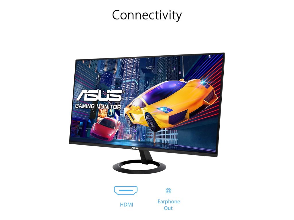 ASUS LED IPS Monitor VZ24EHF, 23.8", Full HD 1920x1080, 100Hz, 1 ms, Kontrast 1300:1,HDMI,75x75 VESA
