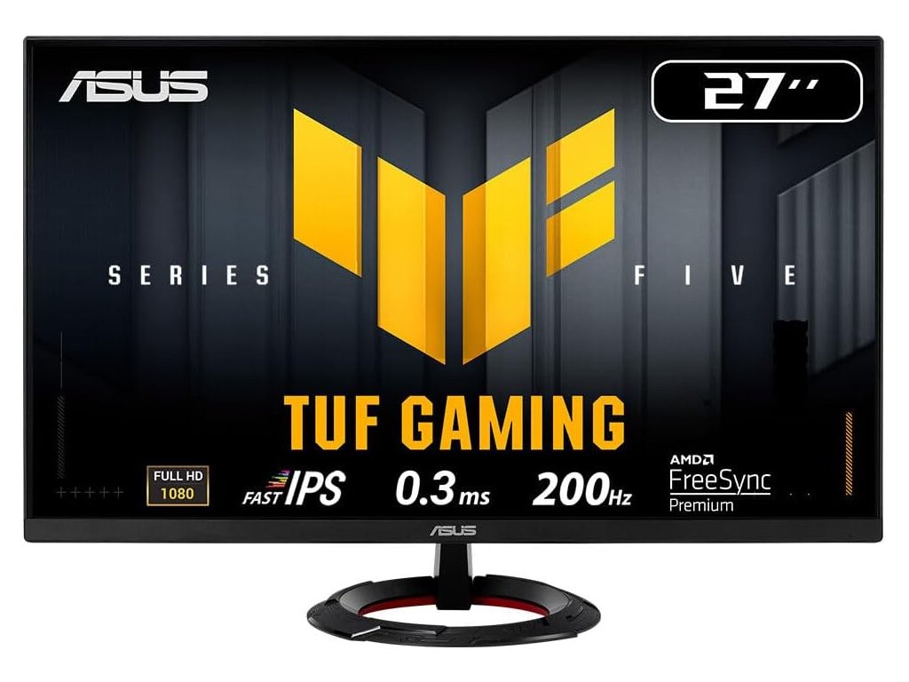ASUS TUF Gaming IPS Monitor VG279Q5R 27", Full HD, 200Hz, 0.3ms, Speaker 2Wx2, DP - HDMI*2, 75x75