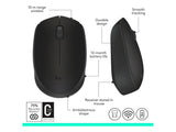 LOGITECH Wireless Mouse M171 Black, 1000 DPI, 3 buttons, 1xAA Battery