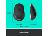 LOGITECH M720 Triathlon Multi-Device Wireless Bluetooth Mouse, 1000 dpi, 8 buttons, 10 m