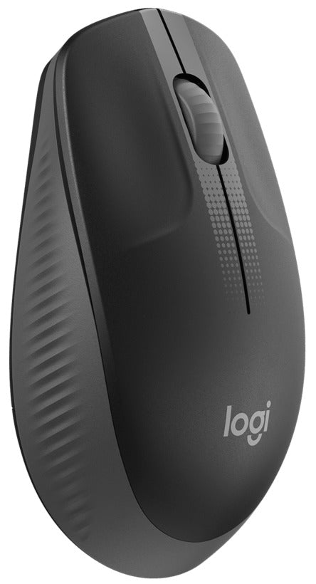 LOGITECH M190 Black Wireless Mouse, Full Size Curve Design, 18-month battery life (AA battery)