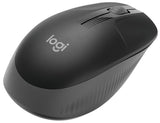 LOGITECH M190 Black Wireless Mouse, Full Size Curve Design, 18-month battery life (AA battery)