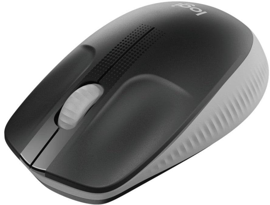 LOGITECH M190 Grey Wireless Mouse, Full Size Curve Design, 18-month battery life (AA battery)