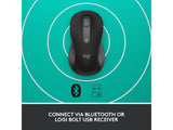 LOGITECH Signature M650 Wireless Bluetooth Mouse, 4000 dpi, 10 m wireless range, Graphite