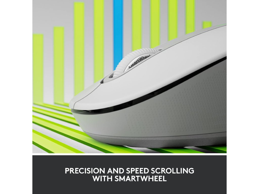 LOGITECH Signature M650 Wireless Bluetooth Mouse, 4000 dpi, 10 m wireless range, Off-White