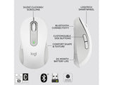 LOGITECH Signature M650 Wireless Bluetooth Mouse, 4000 dpi, 10 m wireless range, Off-White