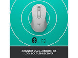 LOGITECH Signature M650 Wireless Bluetooth Mouse, 4000 dpi, 10 m wireless range, Off-White