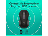 LOGITECH Signature M650 Wireless Mouse for Business, 400-4000 DPI, Bluetooth, 10m, 1x AA battery
