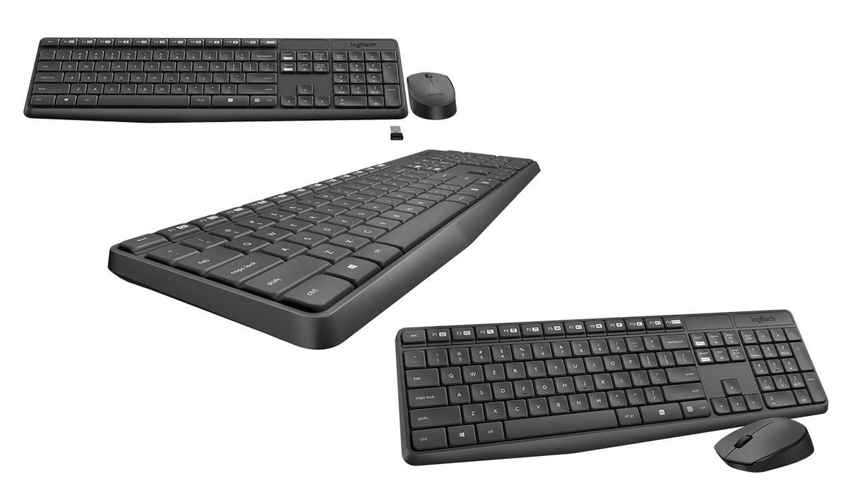 LOGITECH MK235 Wireless Desktop - Tastatura + Miš, USB, YU