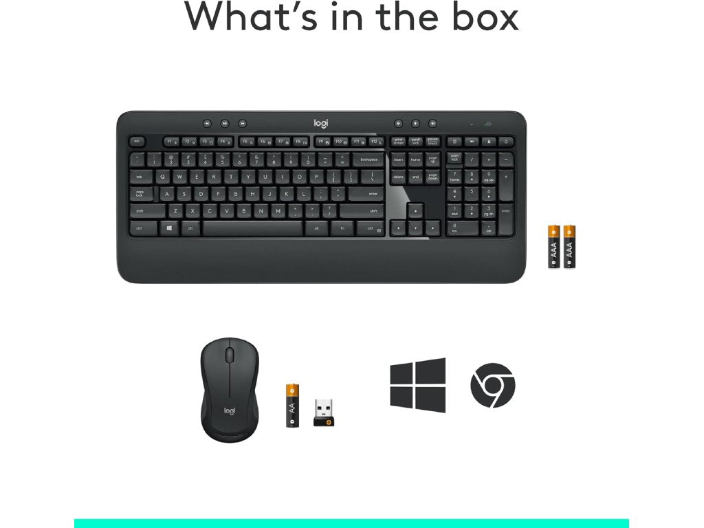 LOGITECH MK540 Advanced Wireless Desktop - Tastatura + Miš, USB, US