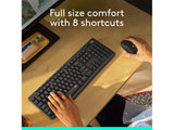 LOGITECH MK295 Silent Wireless Desktop Tastatura + Miš, USB, US layout