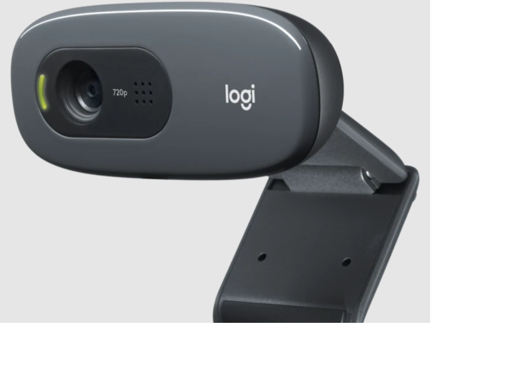 LOGITECH C270 HD Webcam, 720p Video with Noise Reducing Mic