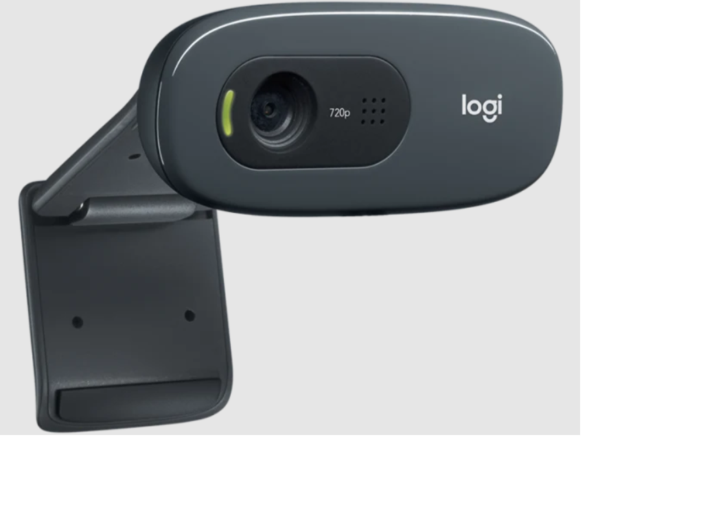 LOGITECH C270 HD Webcam, 720p Video with Noise Reducing Mic