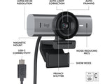 LOGITECH MX Brio 4K Ultra HD Streaming Webcam, 4K - 30fps, Advanced Autofocus, 8.5MP Sony STARVIS