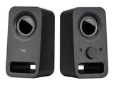 LOGITECH Z150 Compact Stereo Speakers, 6 Watts Peak - 3 Watts RMS power, 3.5 mm input