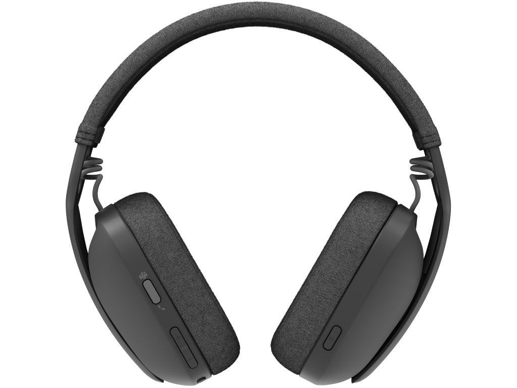 LOGITECH Zone Vibe Wireless Headphones for Business, dual noise-canceling mics, 40mm speaker drivers