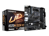 GIGABYTE AMD Ryzen MB A520M DS3H V2,4*DDR4 DIMM 4733MHz,RAID, DP - HDMI, USB 3.2,NVMe PCIe 3.0 M.2,AM4