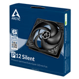 ARCTIC P12 Pressure-optimised Extra Quiet 120 mm Fan, 1050 rpm, Fluid Dynamic Bearing, 3-Pin