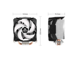 ARCTIC Freezer 7X Compact Multi-Compatible CPU Cooler, 100 mm fan 300-2000 rpm, 4-Pin, INTEL - AMD