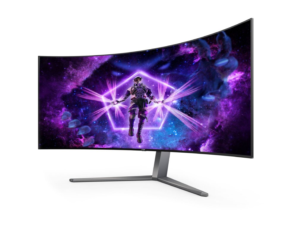 AOC AGON PRO Curved OLED Gaming Monitor AG456UCZD, 44.5", WQHD 3440x1440, 240Hz, 0.03 ms, USB-C 3.2