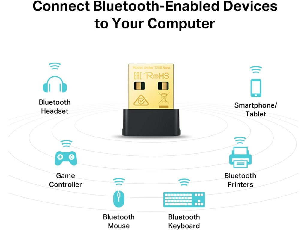 TP-LINK ARCHER T2UB NANO AC600 Nano Wi-Fi Bluetooth 4.2 USB Adapter
