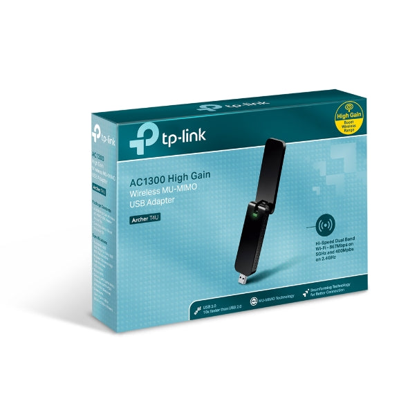TP-LINK ARCHER T4U AC1300 Wireless Dual Band USB Adapter