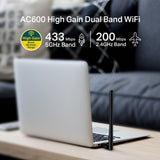 TP-LINK ARCHER T2U PLUS AC600 High Gain Wireless Dual Band USB Adapter