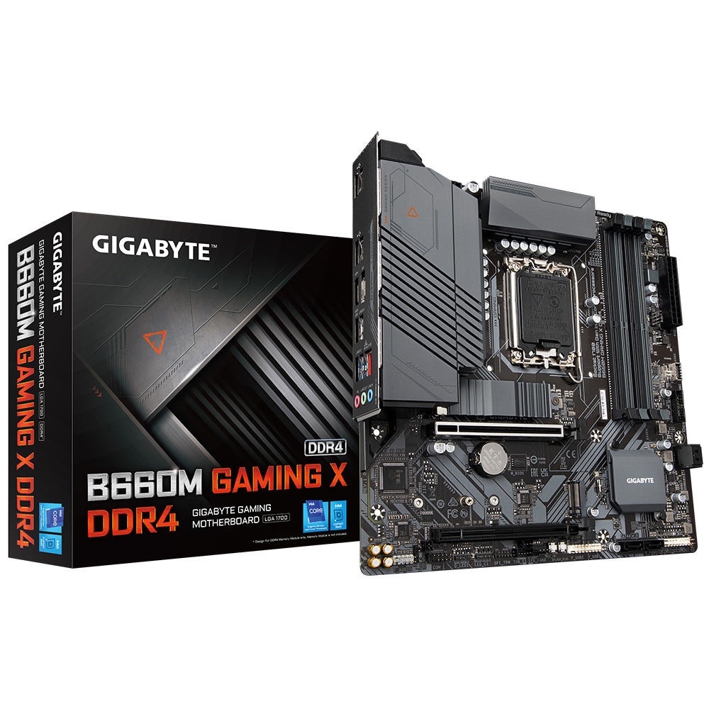 GIGABYTE INTEL MB B660M GAMING X D4,4*DDR4 4400MHz, 2*NVMe PCIe 4.0,HDMI - DP, 2.5GbE LAN, LGA 1700
