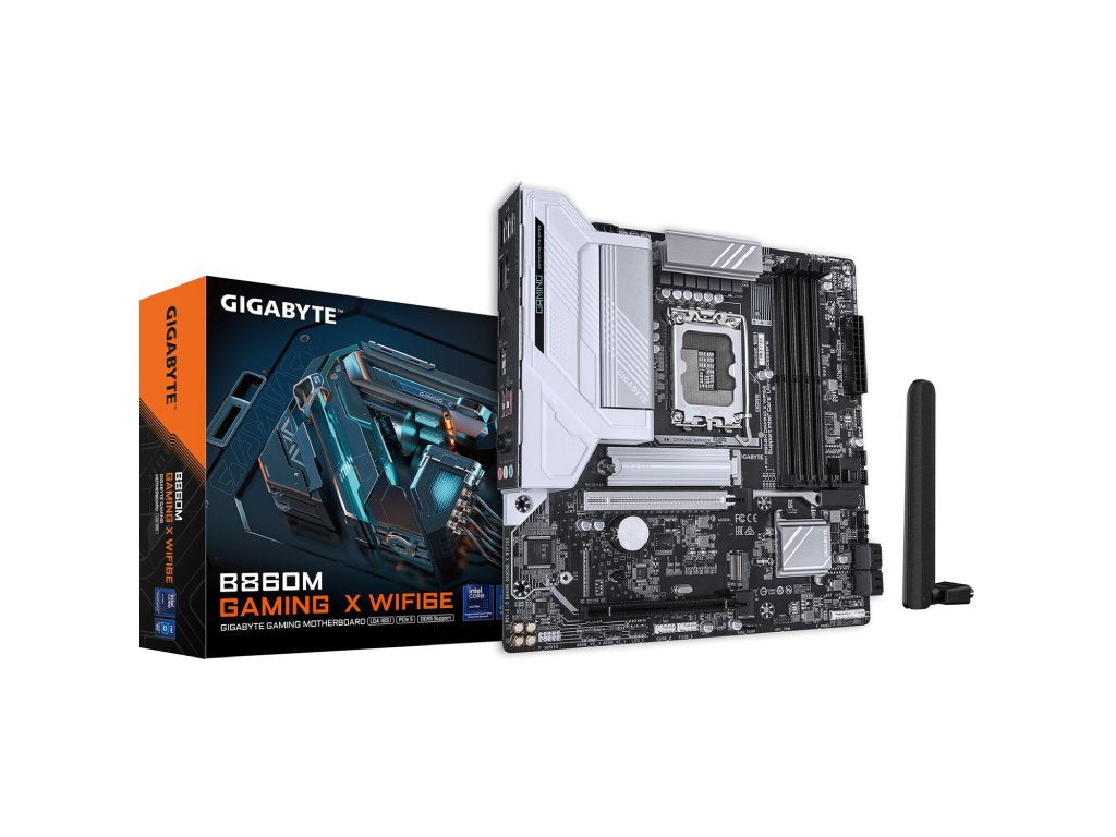 GIGABYTE INTEL MB B860M GAMING X WIFI6E, 4*DDR5 9200 MT - s,PCIe 5.0, DP - HDMI, 2.5GbE,LGA 1851, WiFi6E