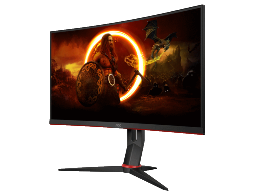 AOC Gaming Curved Monitor C27G2Z3, 27", FHD 1920x1080, 280Hz, 0.5 ms, HDMI*2 - DP, HAS - TILT - SWIVEL