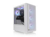 THERMALTAKE S200 TG ARGB Snow Mid Tower Chassis, Mesh, 3x hydraulic bearing 120mm ARGB, USB 3.0 x 2