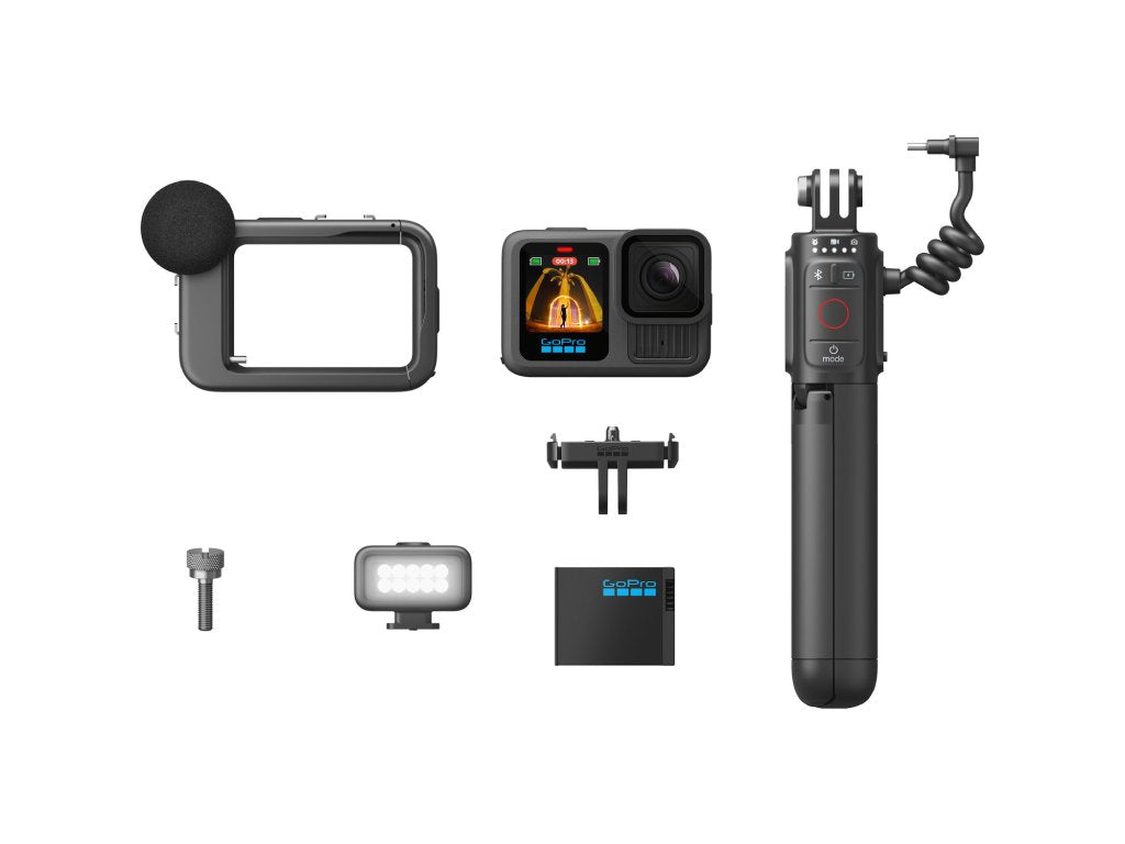 GoPro HERO13 Black CREATOR EDITION - Volta (Battery Grip  -  Tripod  -  Remote) + Media mod + Light mod