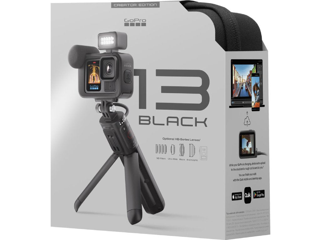 GoPro HERO13 Black CREATOR EDITION - Volta (Battery Grip  -  Tripod  -  Remote) + Media mod + Light mod